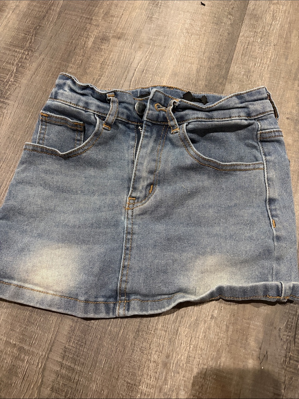 Denim Mini Skirt - Light Blue